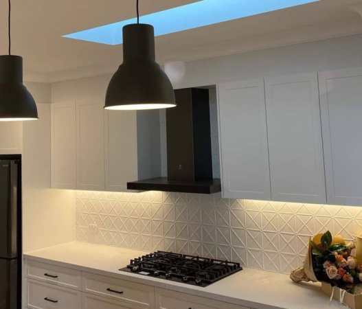 apm diamonds white kitchen
