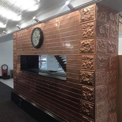 Apm Copper Brick Fireplace